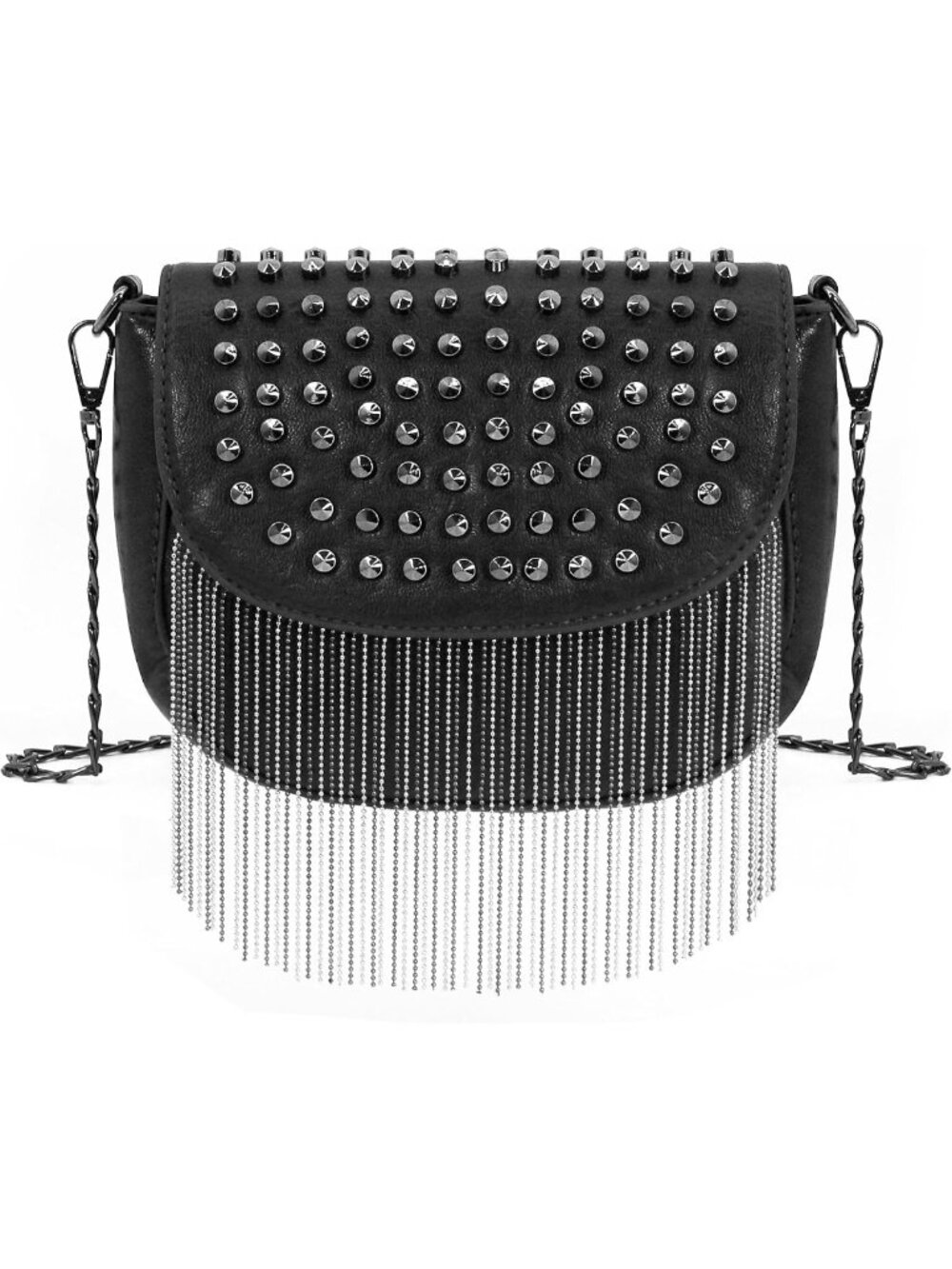 Stylish Large Capacity Fringe Shoulder Bag for Women - Trendy PU Handbag